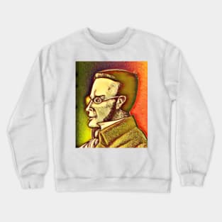 Max Stirner Snow Portrait | Max Stirner Artwork 13 Crewneck Sweatshirt